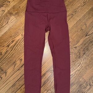 Lululemon Athletica Maroon Leggings (cropped)